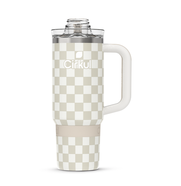 Limited Edition: 30oz. Taupe Tartan Travel StrawSip™ Tumbler RI54