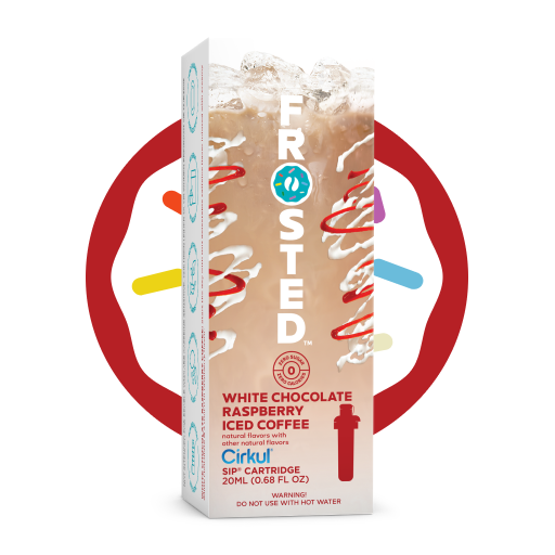 Frosted White Chocolate Raspberry Iced Coffee IKIV