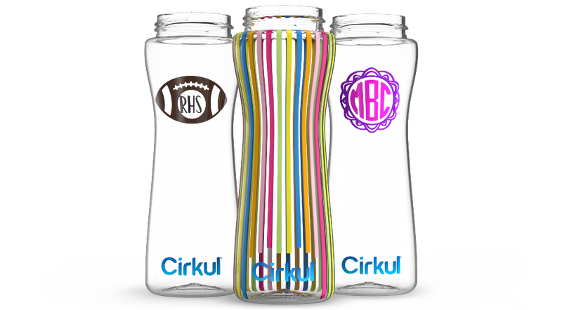 Custom 22oz. Plastic Bottle & Comfort Grip Lid VELO