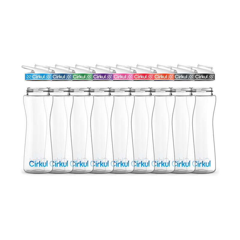 22oz. Plastic Bottle & Comfort Grip Lid 6E7U