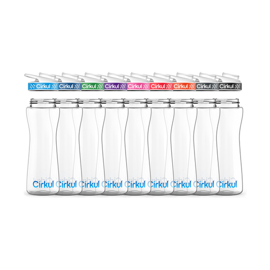 22oz. Plastic Bottle & Comfort Grip Lid 6E7U