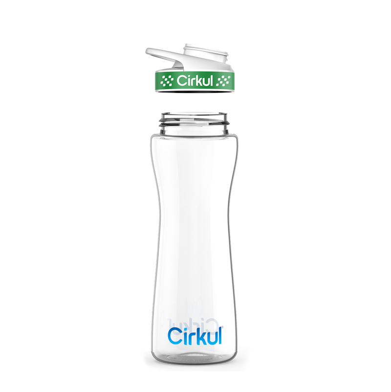 22oz. Plastic Bottle & Comfort Grip Lid 6E7U