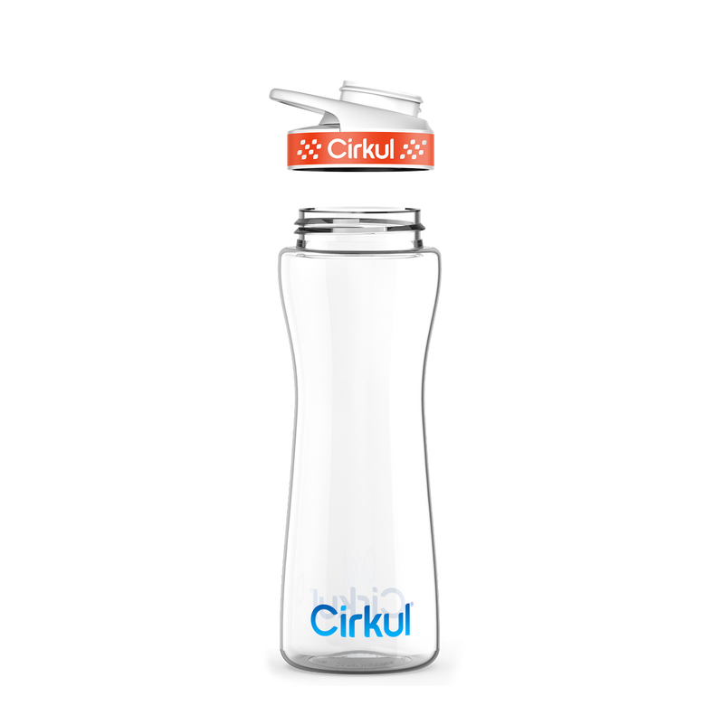 22oz. Plastic Bottle & Comfort Grip Lid 6E7U