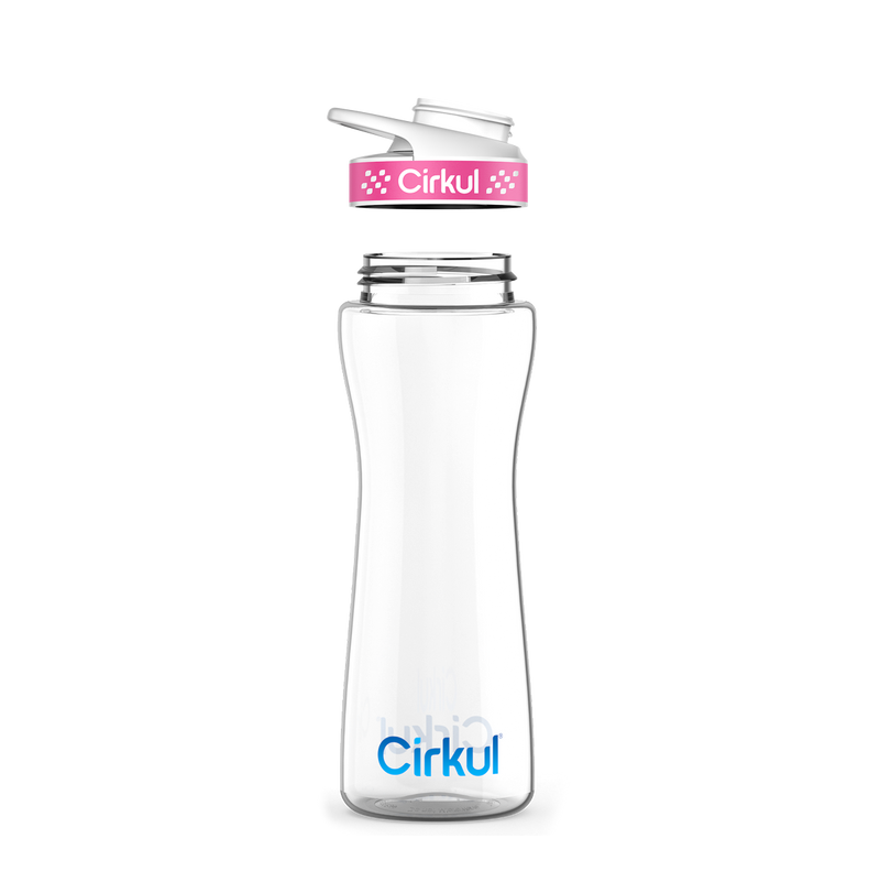 22oz. Plastic Bottle & Comfort Grip Lid 6E7U