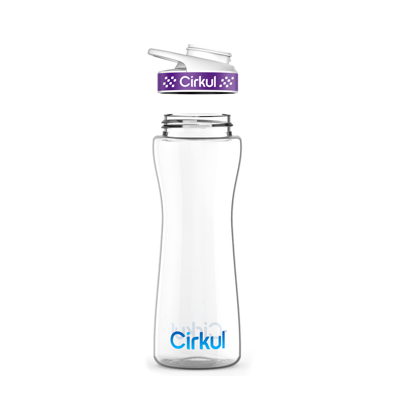 22oz. Plastic Bottle & Comfort Grip Lid 6E7U