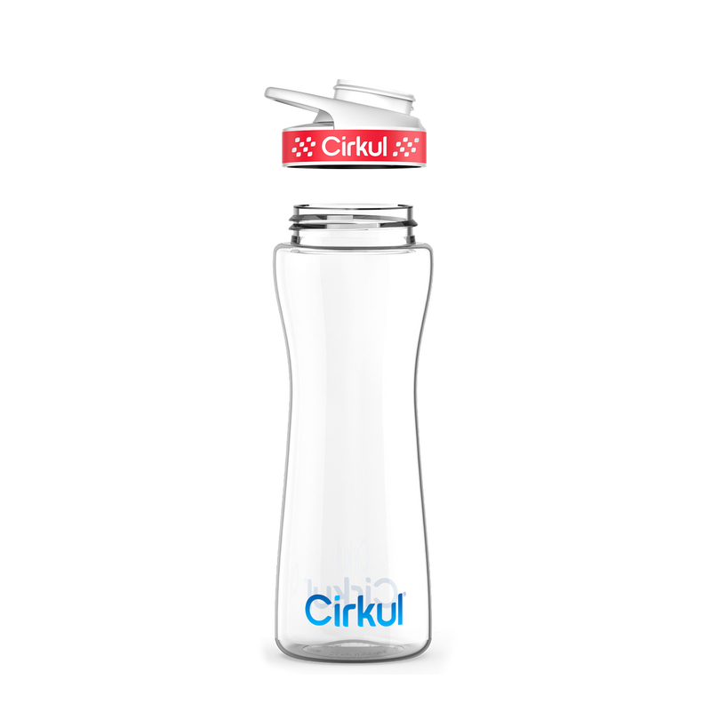 22oz. Plastic Bottle & Comfort Grip Lid 6E7U
